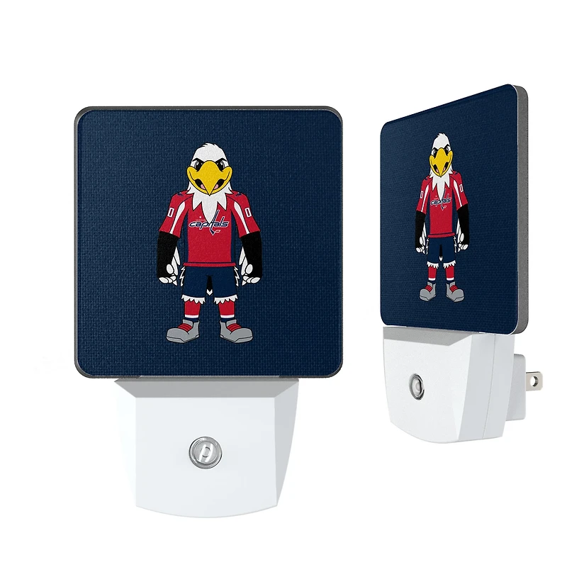 Washington Capitals 2-Pack Solid Design Mascot Nightlight Set