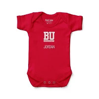 Infant Chad & Jake Red Boston University Personalized Bodysuit