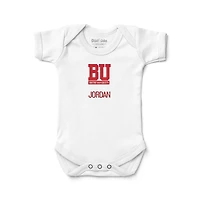 Infant Chad & Jake White Boston University Personalized Bodysuit