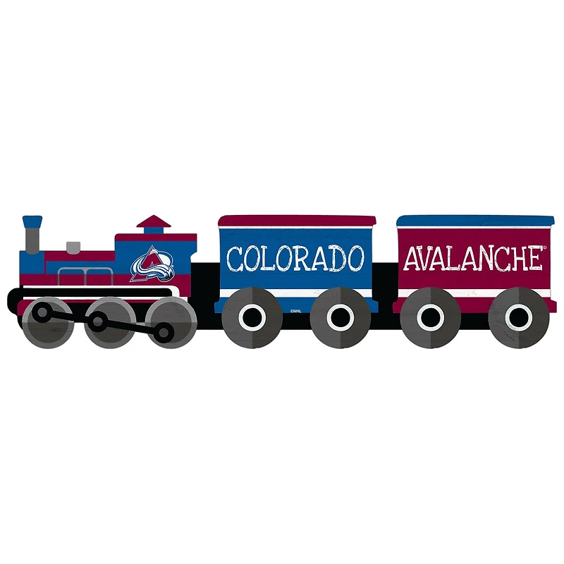 Colorado Avalanche 6'' x 24'' Train Cutout Sign