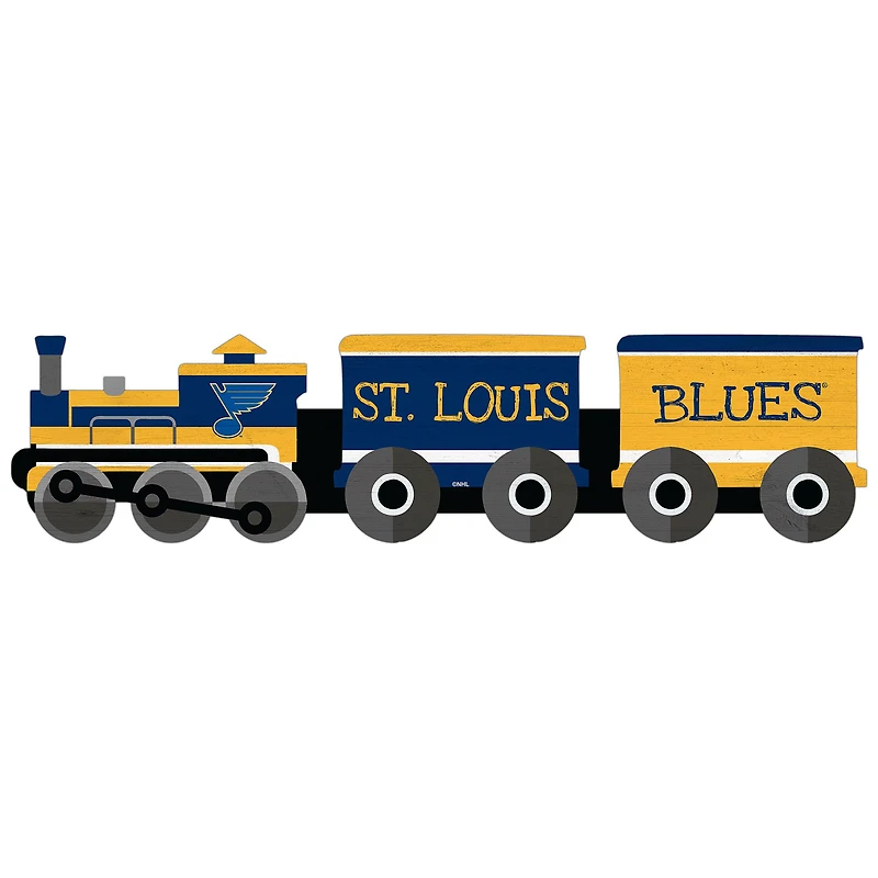 St. Louis Blues 6'' x 24'' Train Cutout Sign