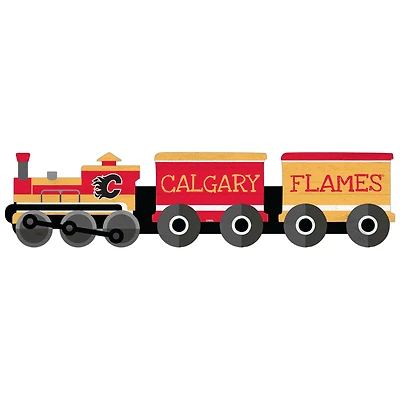 Calgary Flames 6'' x 24'' Train Cutout Sign