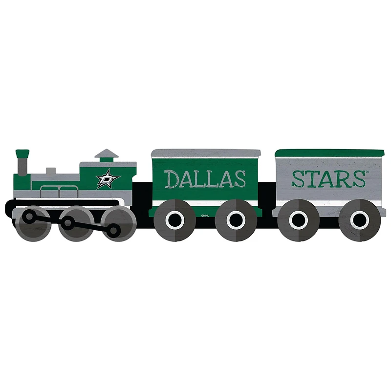 Dallas Stars 6'' x 24'' Train Cutout Sign