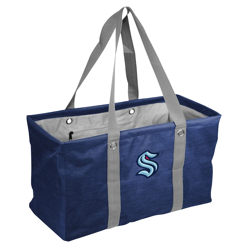 Seattle Kraken Crosshatch Picnic Caddy Tote Bag