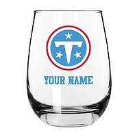 Tennessee Titans 15oz. Personalized Stemless Glass Tumbler