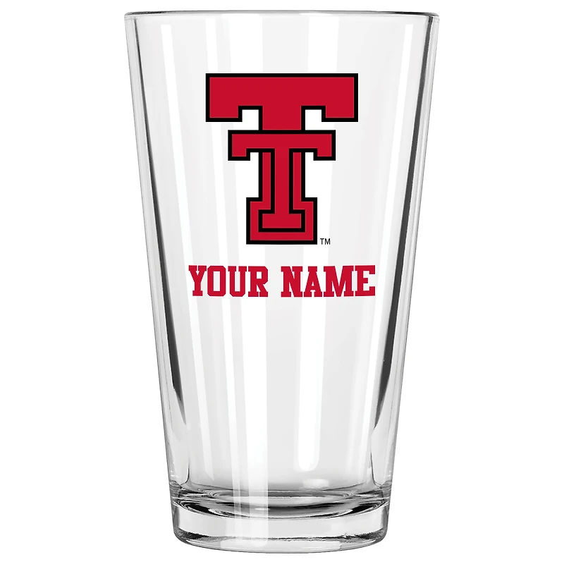 Texas Tech Red Raiders 16oz. Personalized Pint Glass