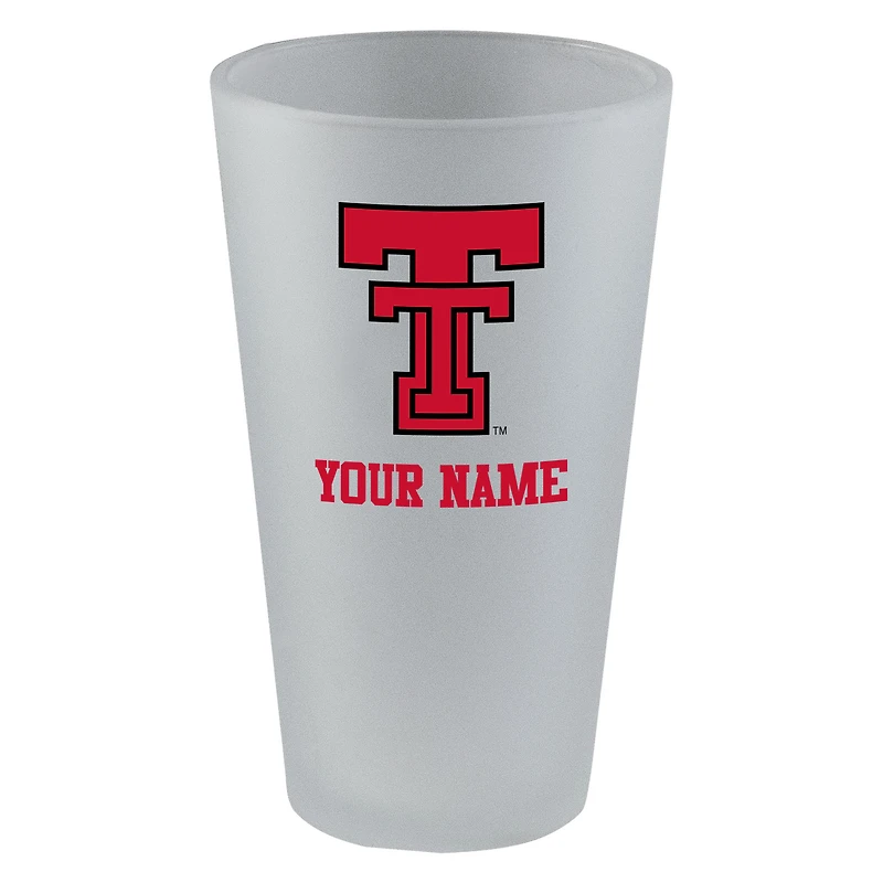 Texas Tech Red Raiders 16oz. Frosted Personalized Pint Glass