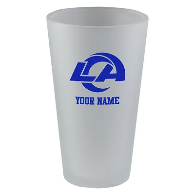 Los Angeles Rams 16oz. Frosted Personalized Pint Glass