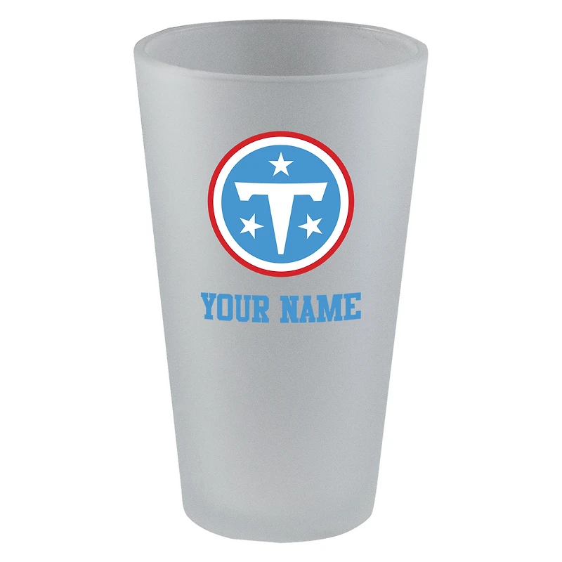 Tennessee Titans 16oz. Frosted Personalized Pint Glass