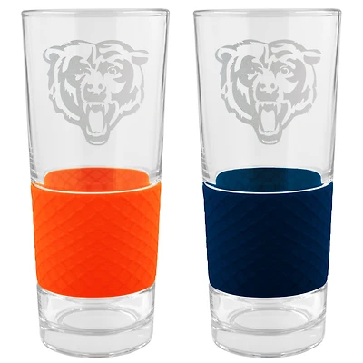 Chicago Bears 22oz. Logo Score Pint Glass Two-Piece Set