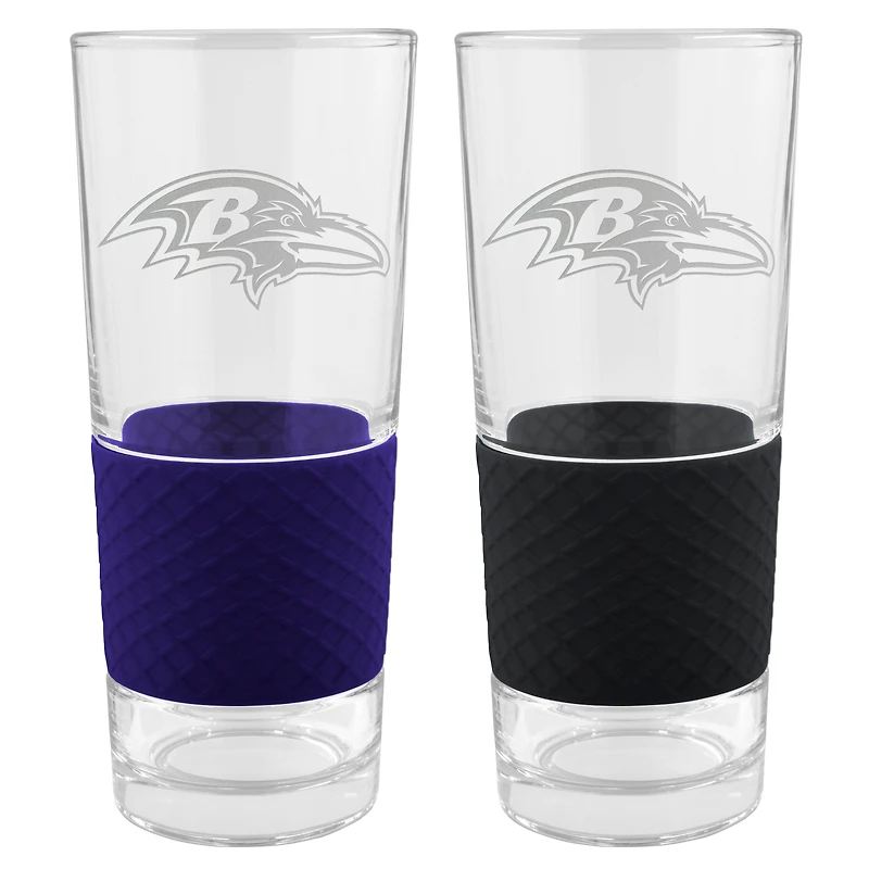 Baltimore Ravens 22oz. Logo Score Pint Glass Two-Piece Set