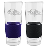 Baltimore Ravens 22oz. Logo Score Pint Glass Two-Piece Set