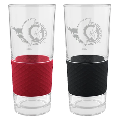 Ottawa Senators 22oz. Logo Score Pint Glass Two-Piece Set