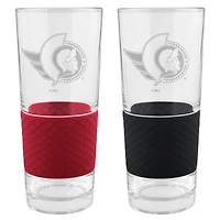 Ottawa Senators 22oz. Logo Score Pint Glass Two-Piece Set