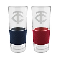 Minnesota Twins 22oz. Logo Score Pint Glass Two-Piece Set
