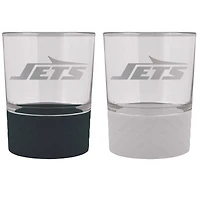 New York Jets 14oz. Commissioner Rocks Glass Two-Piece Set