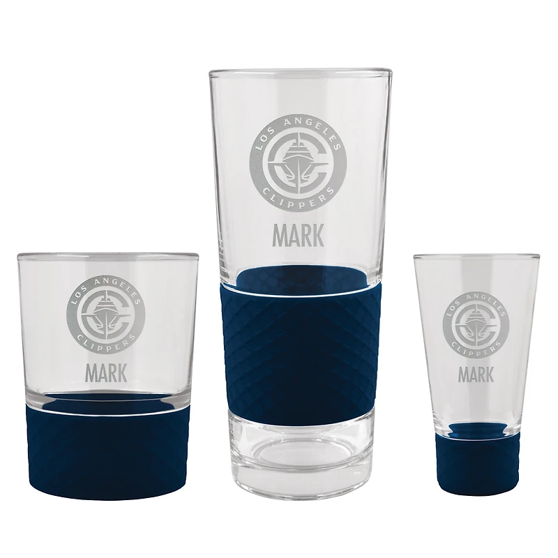 LA Clippers 3-Piece Personalized Homegating Drinkware Set