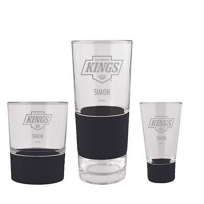 Los Angeles Kings 3-Piece Personalized Homegating Drinkware Set