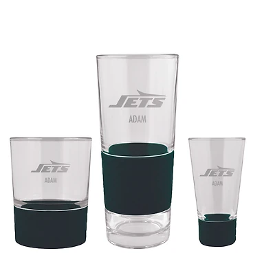 New York Jets 3-Piece Personalized Homegating Drinkware Set
