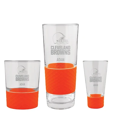 Cleveland Browns 3-Piece Personalized Homegating Drinkware Set