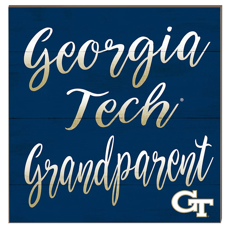 Georgia Tech Yellow Jackets 10'' x 10'' Grandparent Plaque