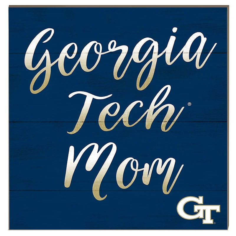 Georgia Tech Yellow Jackets 10'' x 10'' Mom Plaque