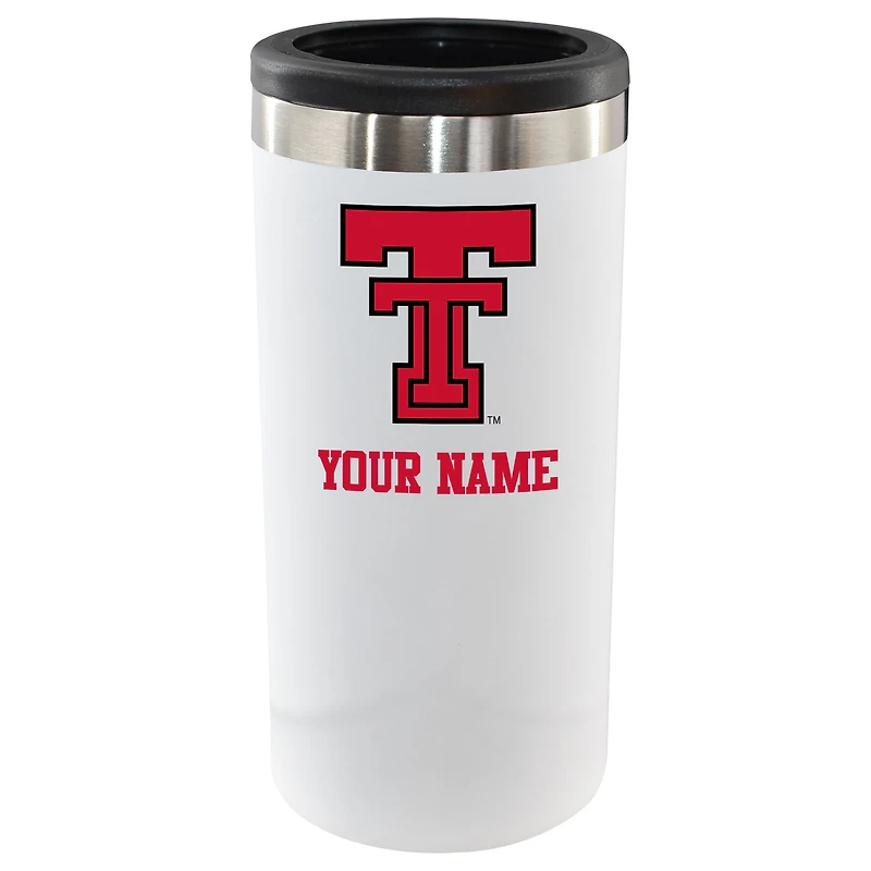 Texas Tech Red Raiders 12oz. Personalized Slim Can Holder