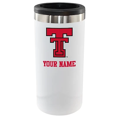 Texas Tech Red Raiders 12oz. Personalized Slim Can Holder