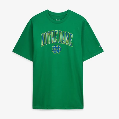 Men's Champion Green Notre Dame Fighting Irish Big & Tall Arch Over Wordmark T-Shirt