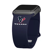 Navy Houston Texans Silicone Apple Watch Band