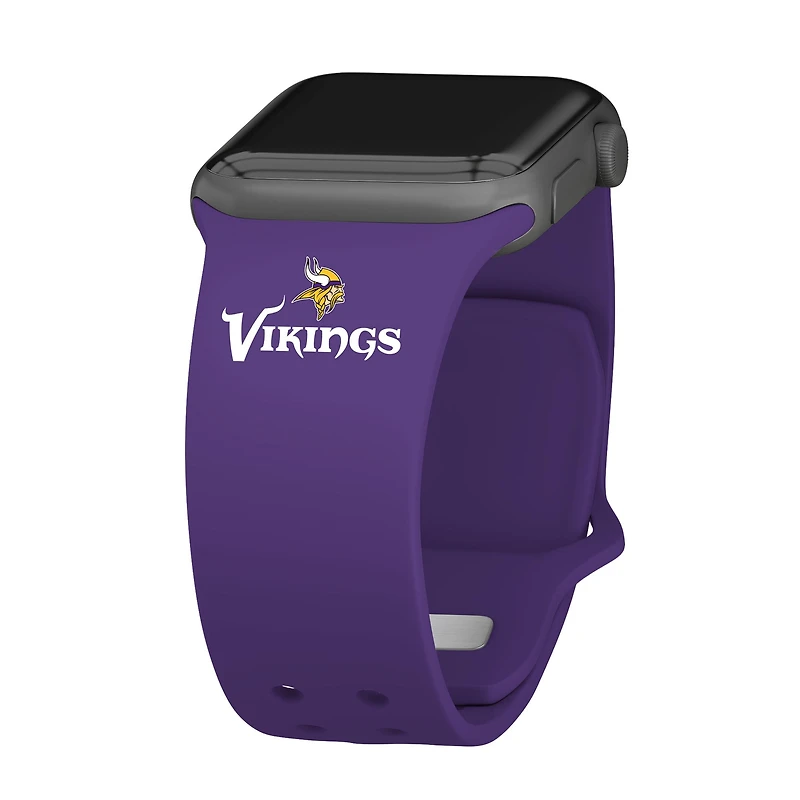 Purple Minnesota Vikings Silicone Apple Watch Band