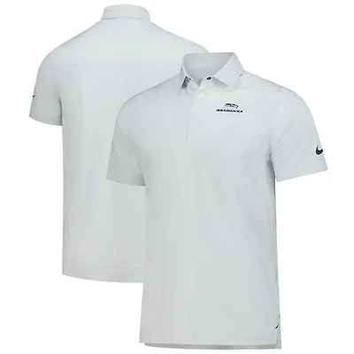 Men's Nike Gray Seattle Seahawks Sideline Lockup Performance Polo
