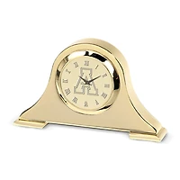 Appalachian State Mountaineers Gold Napoleon Desk Clock