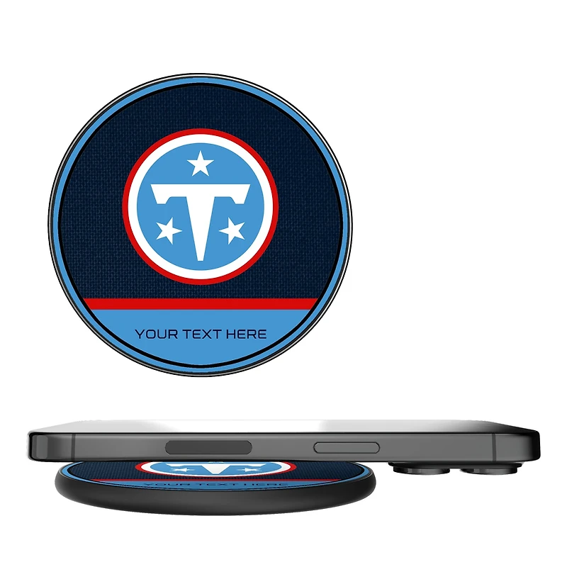 Keyscaper  Tennessee Titans Personalized 15 Watt Wireless Induction Charger