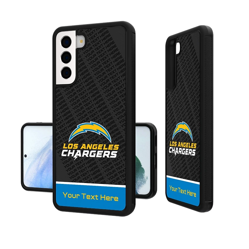 Los Angeles Chargers Personalized EndZone Plus Design Galaxy Bump Case