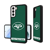 New York Jets Personalized Stripe Design Galaxy Bump Case