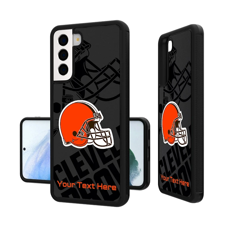 Cleveland Browns Personalized Tilt Design Galaxy Bump Case