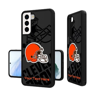 Cleveland Browns Personalized Tilt Design Galaxy Bump Case