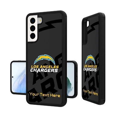 Los Angeles Chargers Personalized Tilt Design Galaxy Bump Case