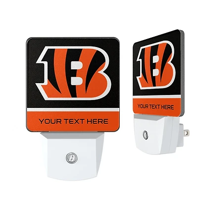 Cincinnati Bengals Personalized 2-Piece Nightlight Set