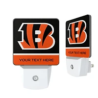 Cincinnati Bengals Personalized 2-Piece Nightlight Set