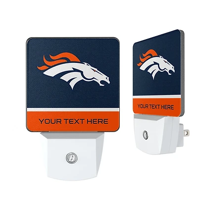 Denver Broncos Personalized 2-Piece Nightlight Set