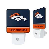 Denver Broncos Personalized 2-Piece Nightlight Set