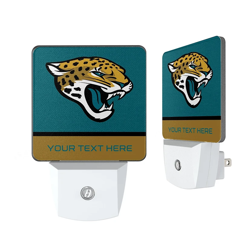 Jacksonville Jaguars Personalized 2-Piece Nightlight Set