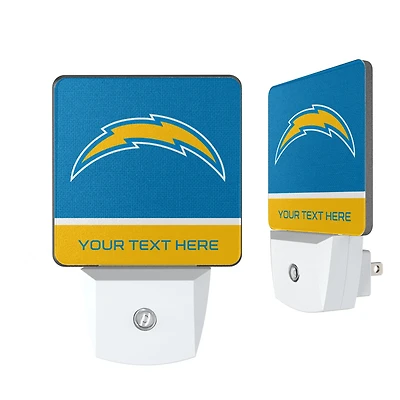 Los Angeles Chargers Personalized 2-Piece Nightlight Set