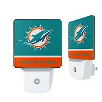 Miami Dolphins Personalized 2-Piece Nightlight Set