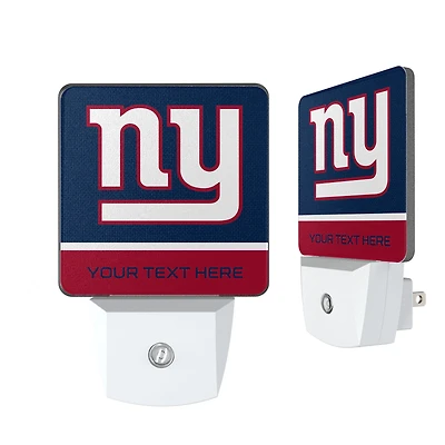 New York Giants Personalized 2-Piece Nightlight Set