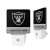 Las Vegas Raiders Personalized 2-Piece Nightlight Set
