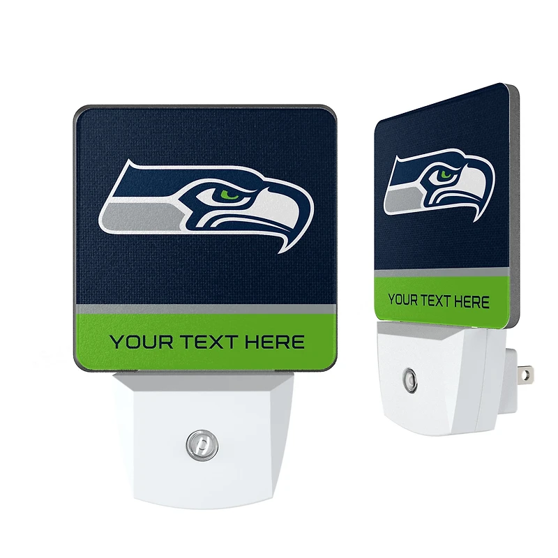 Seattle Seahawks Personalized 2-Piece Nightlight Set