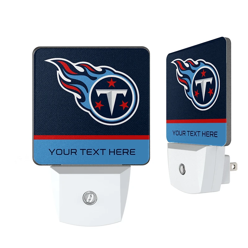 Tennessee Titans Personalized 2-Piece Nightlight Set